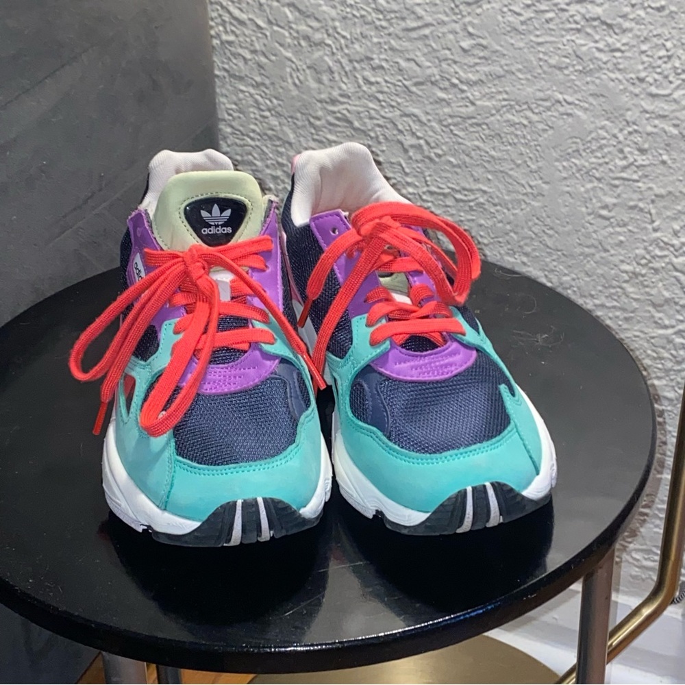 Adidas Falcons. Multi color. Size 8. Never worn.